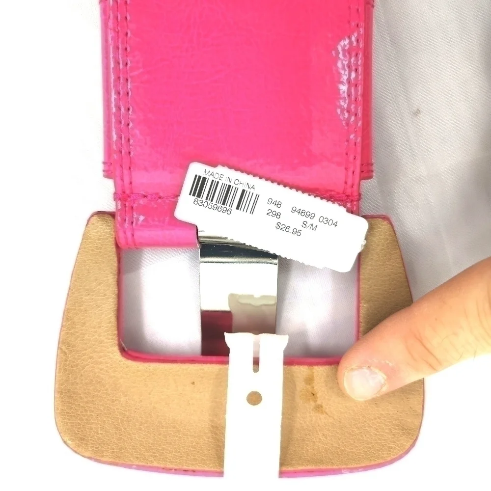 New York & Company Women's 8/M Hot Pink Belt
